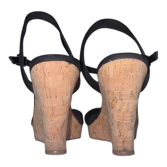 Charles by Charles David Size 7.5 Black and cork wedges - Picture 3 of 5